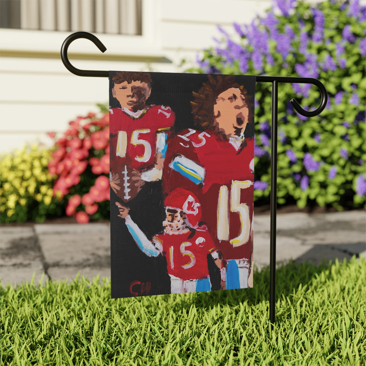 "Patrick Mahomes" by Casey McLain - Garden & House Banner