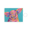 "Orville, the Pig of Many Colors" by Donald Wilson - Leather Card Holder