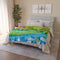 "The Lady in the Meadow" by Brock Schul - Fleece Sherpa Blanket