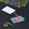"Orville, the Pig of Many Colors" by Donald Wilson - Leather Card Holder