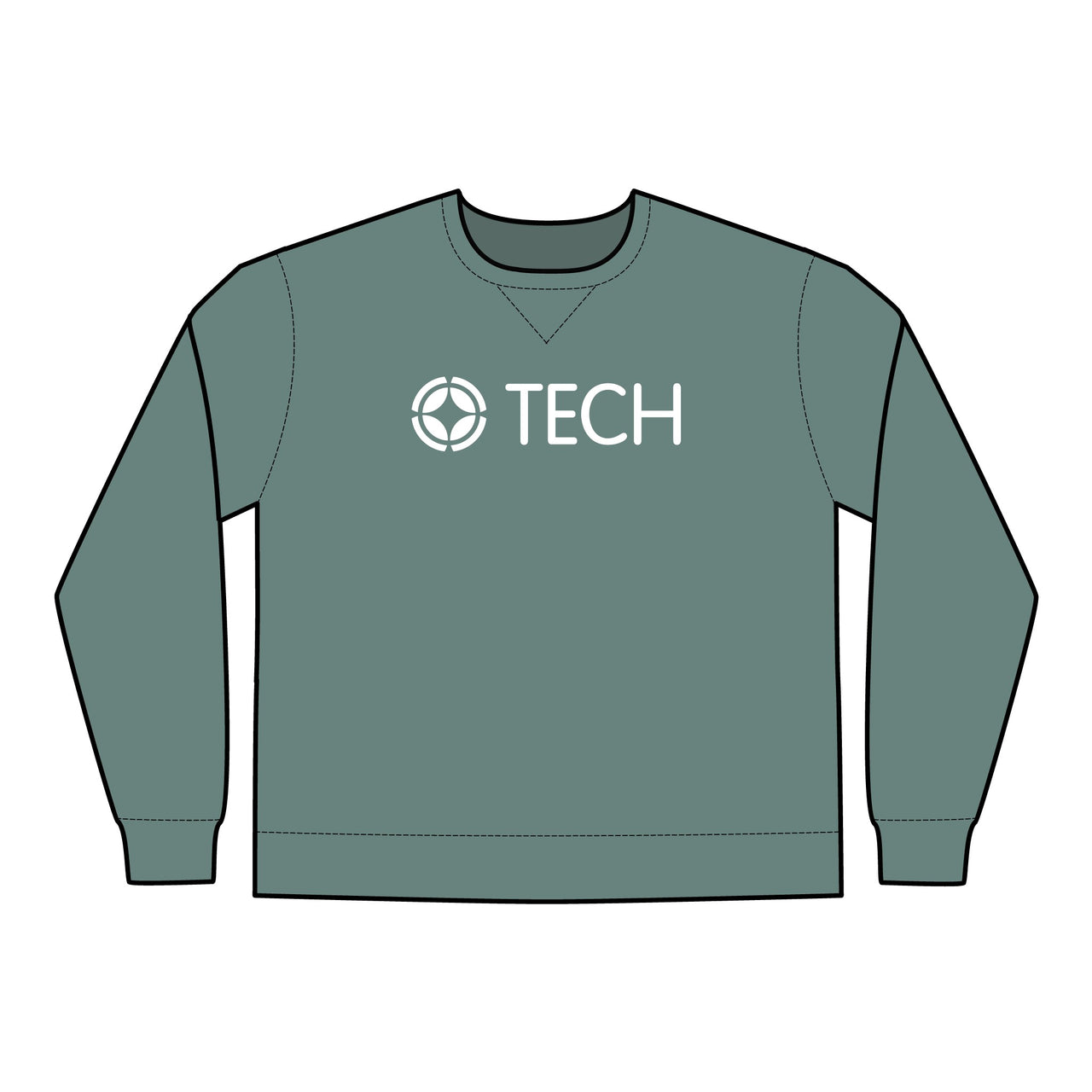 TECH Unisex ComfortWash® Garment Dyed Crewneck Sweatshirt