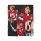 "Patrick Mahomes" by Casey McLain - Fleece Sherpa Blanket
