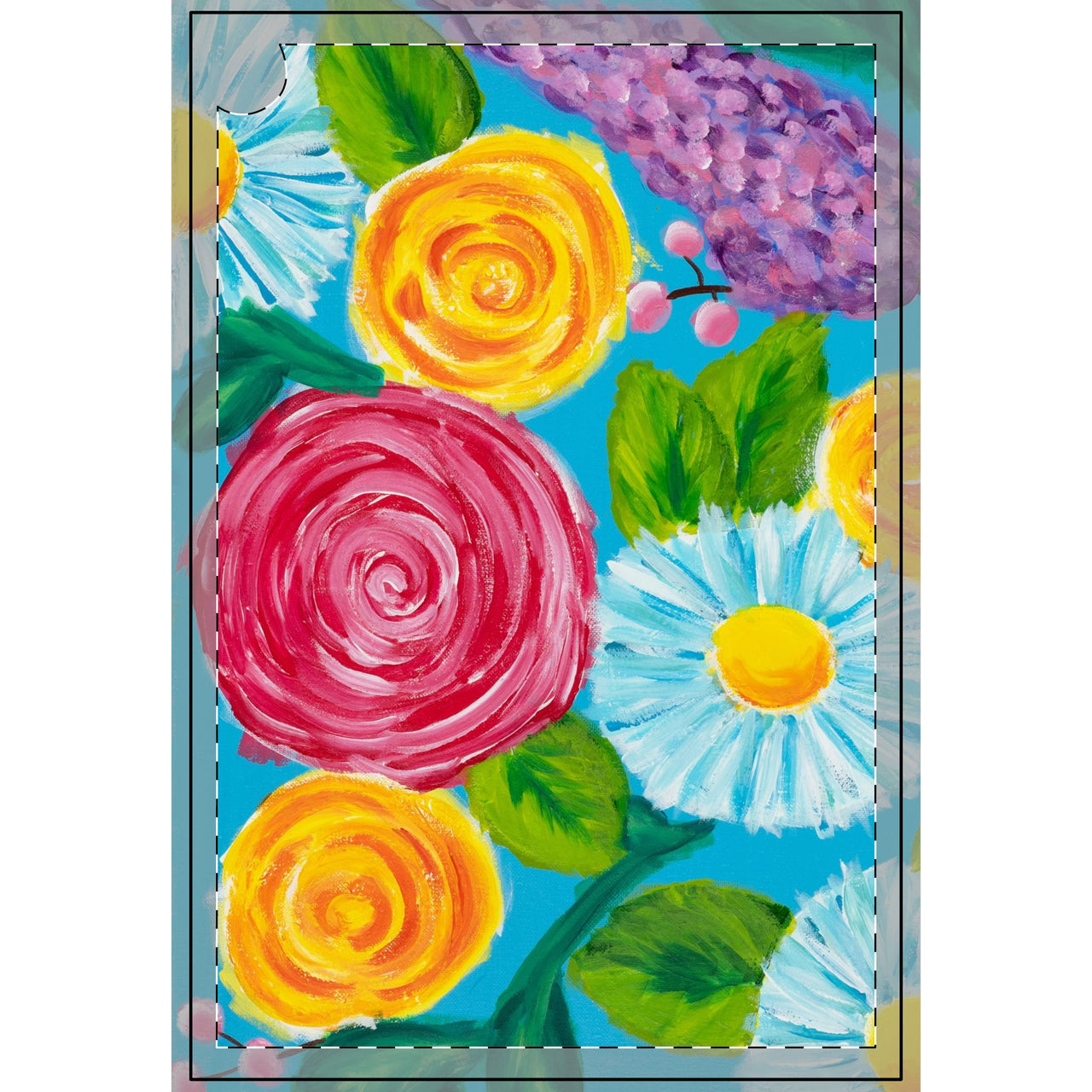 "Fancy Flowers" by Savanna Givens - Golf Towels