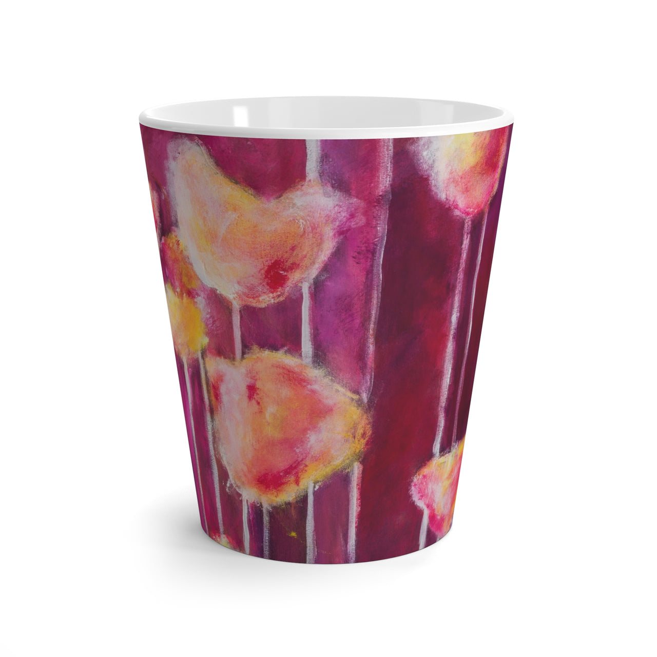 "Patsy's Tulips" by Jennifer Walton - Latte Mug