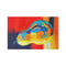 "Peared Color" by Jennifer Walton - Microfiber Tea Towel