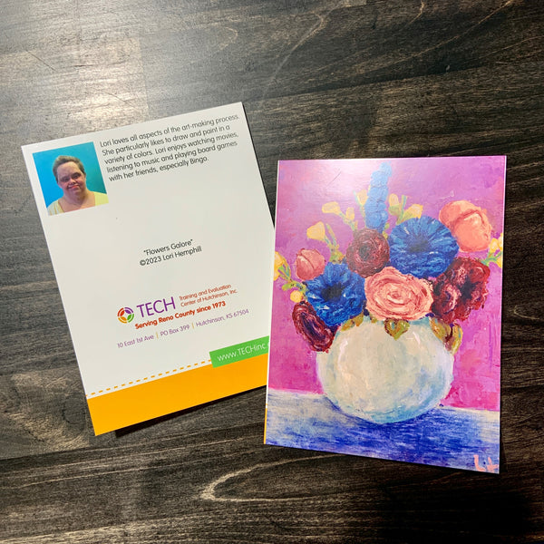"Bouquet of Flowers" Card by Lori Hemphill