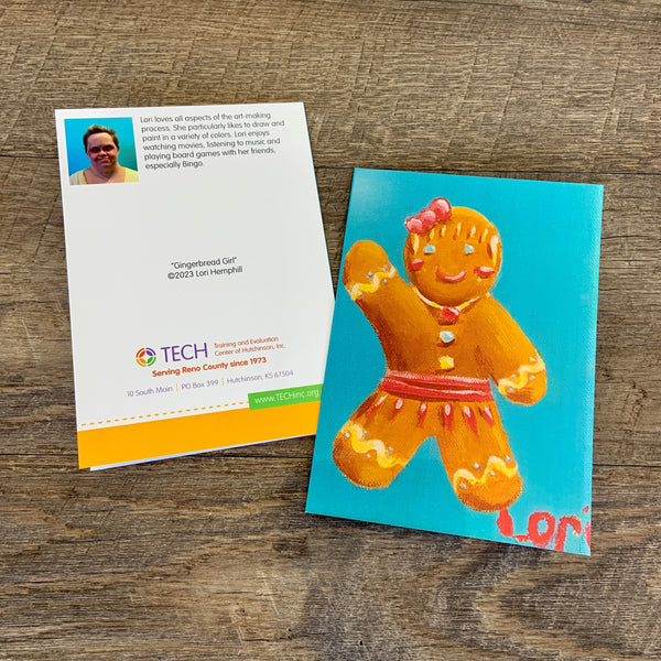 "Gingerbread Girl" Card by Lori Hemphill