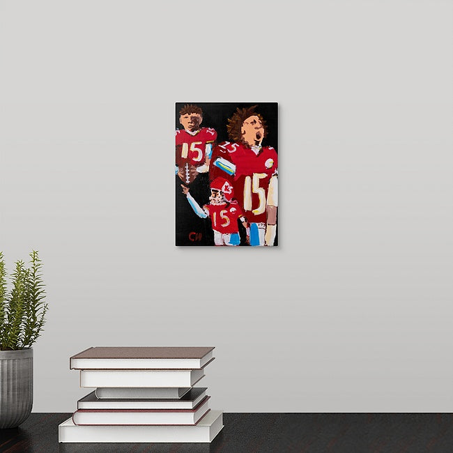 "Patrick Mahomes" Mini Print by Casey McLain