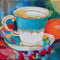 "Teacups of Fruit" Print by Laurie Jarrett