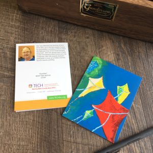 "Five Kites" Card by Stan Balman