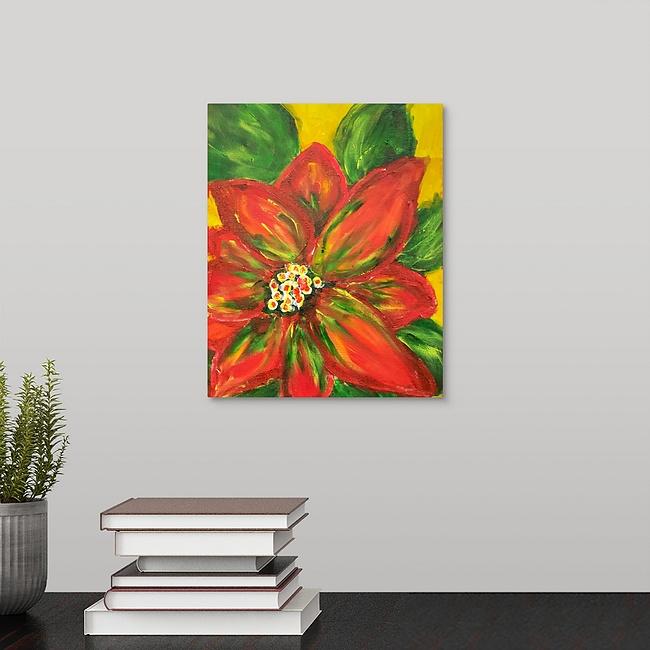 "Ella's Poinsettia" Print by Aleen Bell