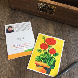 "Gorgeous Geraniums" Card by Dee Hermes
