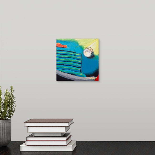"Jerimiah's Big Blue Truck" Mini Print by Jerimiah Tolbert