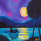 "Boat with Tree, Sky & Clouds" Print by Casey McLain