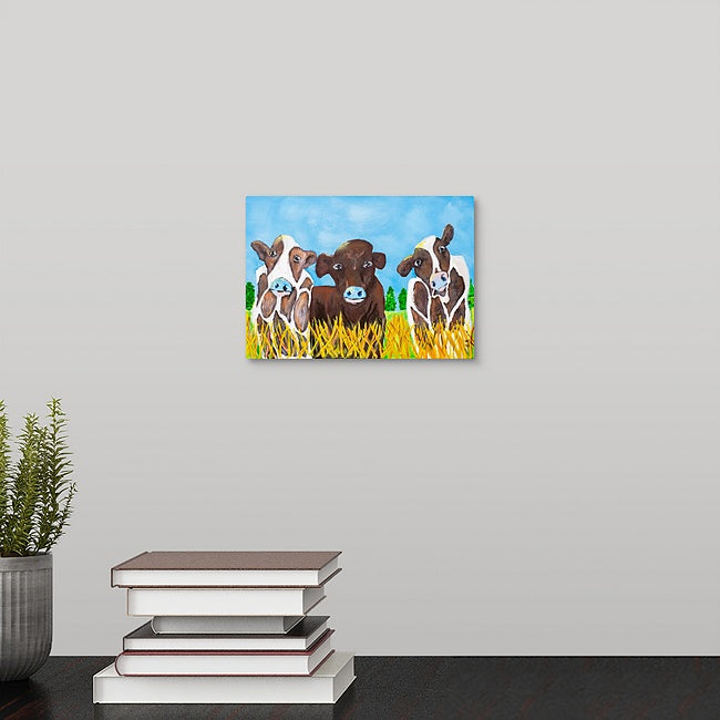 "Moo-ey" Mini Print by Jennifer Walton