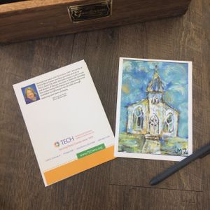 "Old Church on the Hill" Card by Michelle Zahn