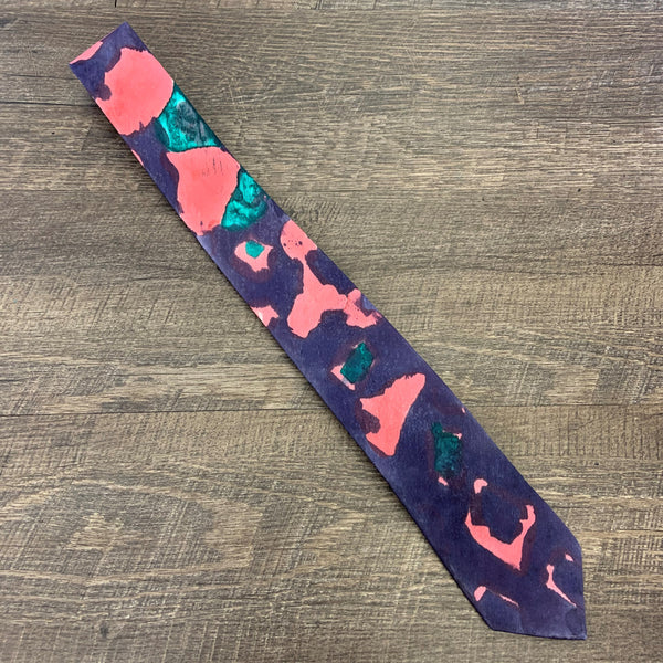 "Salmon Run" Silk Tie by Dee Hermes