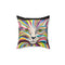 "Rainbow Cat" by Christina Bradfield - Square Pillow