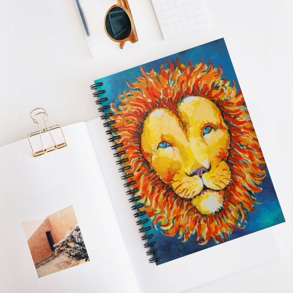 "The Perfect Lion" by Stan Balman - Mini Spiral Notebook
