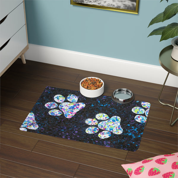 "Happy Paws" by Madison Budreau - Pet Food Mat