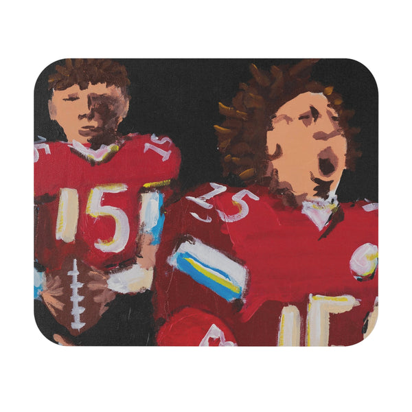 "Patrick Mahomes" by Casey McLain - Mouse Pad