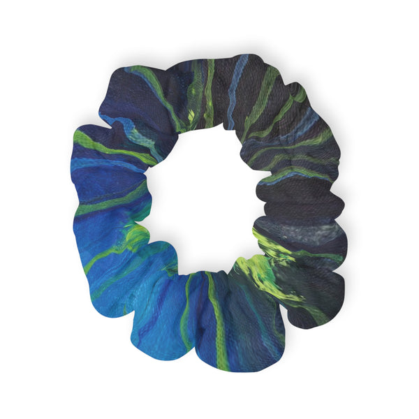 "Green Drip Trees" by Dee Hermes - Scrunchie