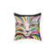"Rainbow Cat" by Christina Bradfield - Square Pillow