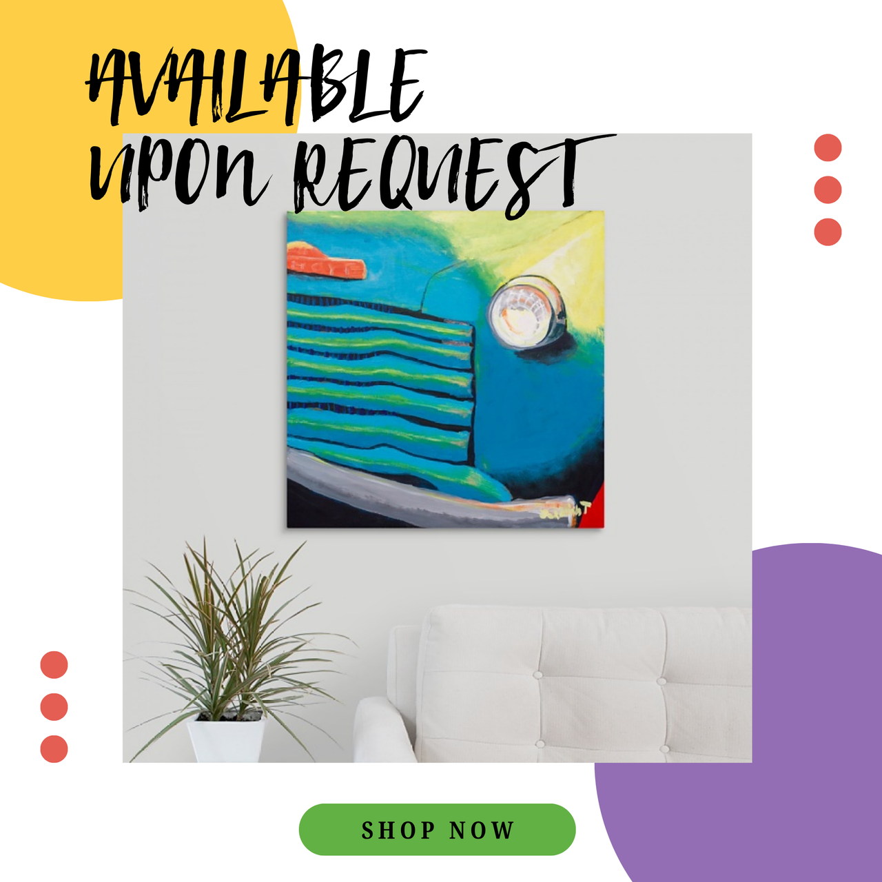 "Jerimiah's Big Blue Truck" Print by Jerimiah Tolbert