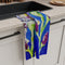 "Donald's Irises" by Donald Wilson - Microfiber Tea Towel