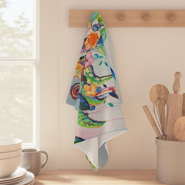 "Brighten Your Day" by Laurie Jarrett - Microfiber Tea Towel