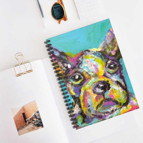"Brutus Black" by Kelli Bringle - Mini Spiral Notebook