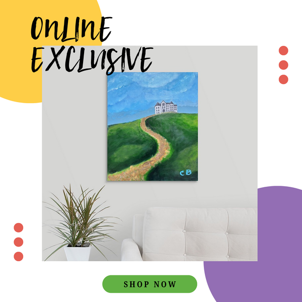 "Castle on a Hill" Original Painting by Christina Bradfield