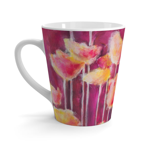 "Patsy's Tulips" by Jennifer Walton - Latte Mug