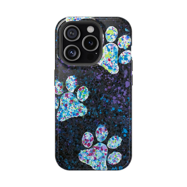 "Happy Paws" by Madison Budreau - Magnetic Tough Phone Case