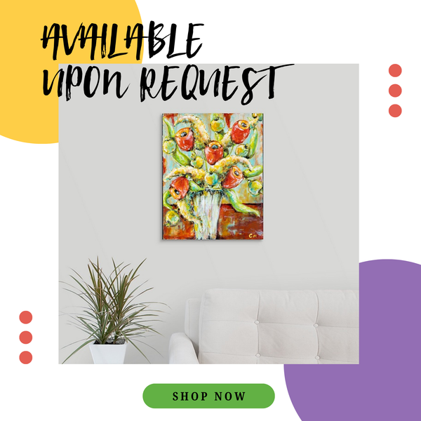 "Casey's Red Tulips" Print by Casey McLain