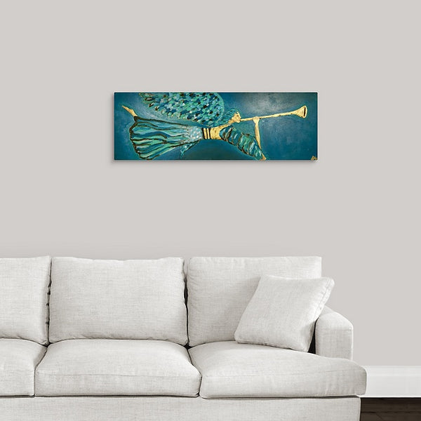 "Angel with a Horn" Original Painting by Donald Wilson