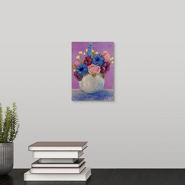 "Bouquet of Flowers" Mini Print by Lori Hemphill