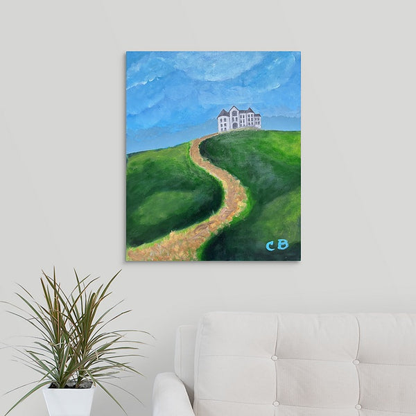 "Castle on a Hill" Original Painting by Christina Bradfield