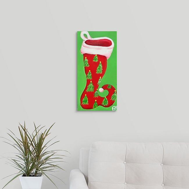 "Christmas Tree Stocking" Original Painting by Brock Schul