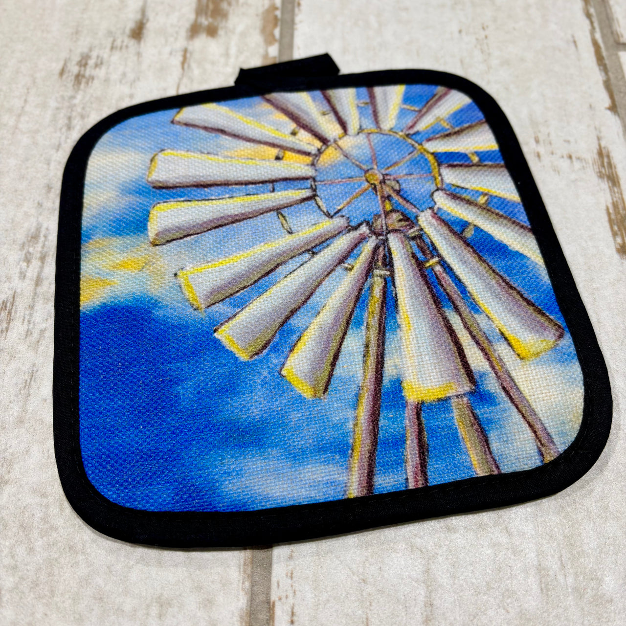 "Country Windmill" by Jennifer Walton - Pot Holder
