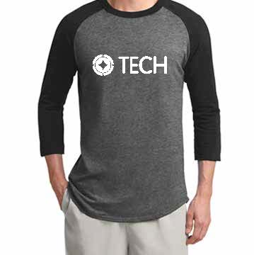 Dark Gray/Black Raglan TECH Shirt