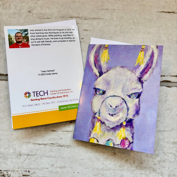 "Dolly Llama" Cards by Joey Holmes