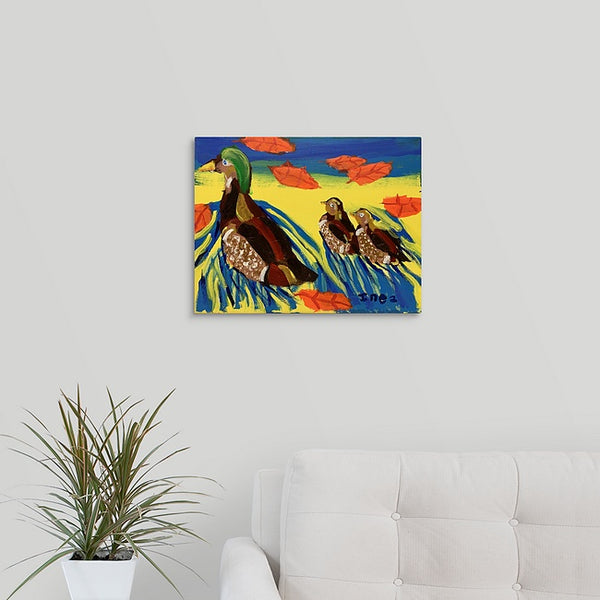 "Fall Ducks" Original Painting by Inez Vieyra