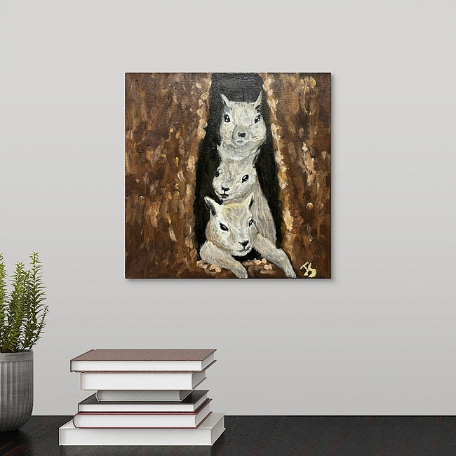 "Family of Three" Original Painting by Jeremy Stewart