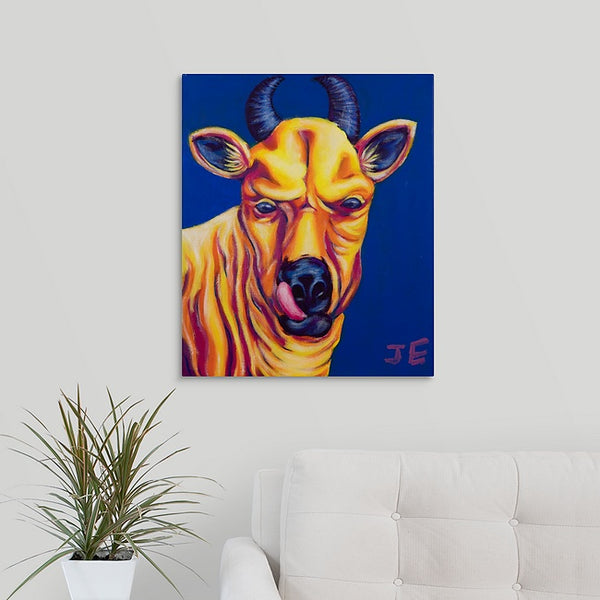 "Feisty Bull" Original Painting by Jeff Emrick