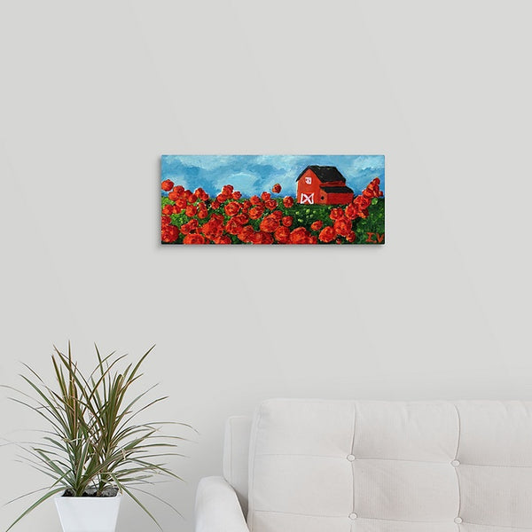 "La Bardo Roja" Original Painting by Inez Vieyra