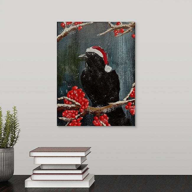 "Mr. Christmas Crow" Original Painting by Jeremy Stewart