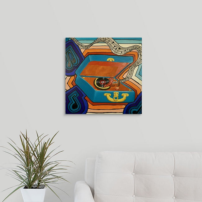 "My Record Player" Original Painting by Stan Balman