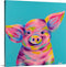 "Orville, the Pig of Many Colors" Mini Print by Donald Wilson
