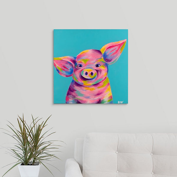 "Orville, The Pig of Many Colors" Print by Donald Wilson